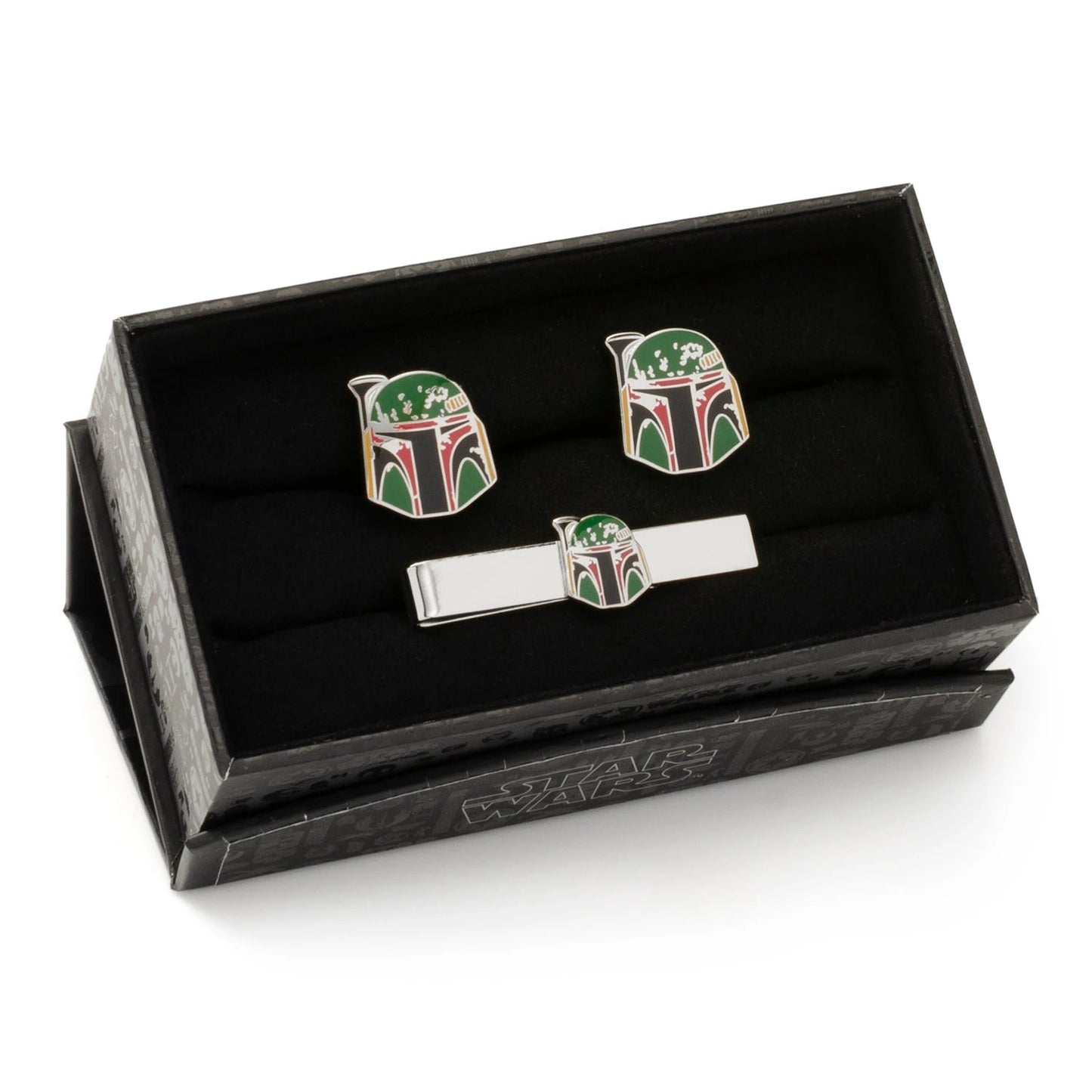 Star Wars Boba Fett Cufflinks and Tie Bar Gift Set by Cufflinks.com