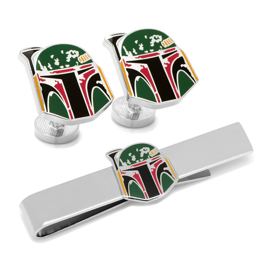 Star Wars Boba Fett Cufflinks and Tie Bar Gift Set by Cufflinks.com