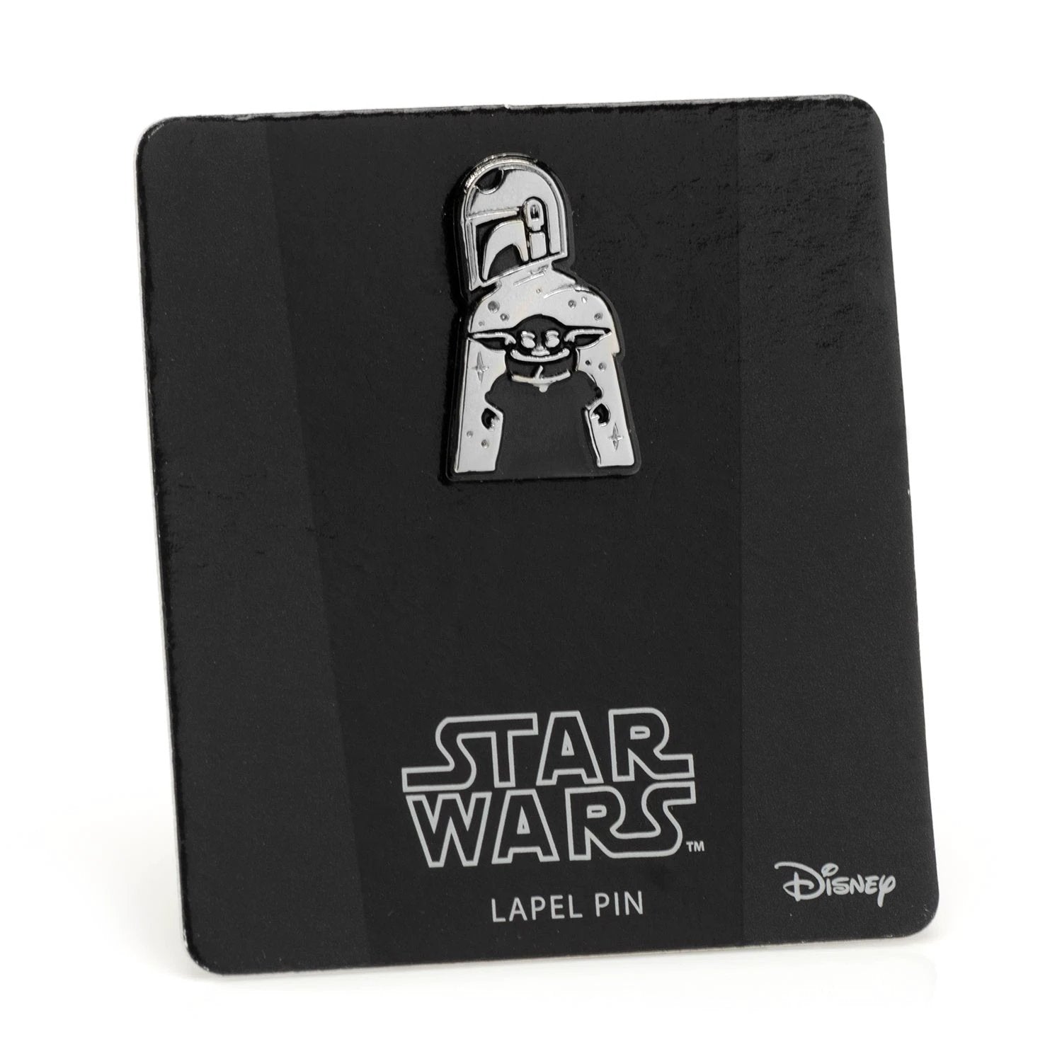 Star Wars Mandalorian and Grogu Navy Paisley Tie, Grogu Tie Bar, and Lapel Pin Gift Set by Cufflinks.com