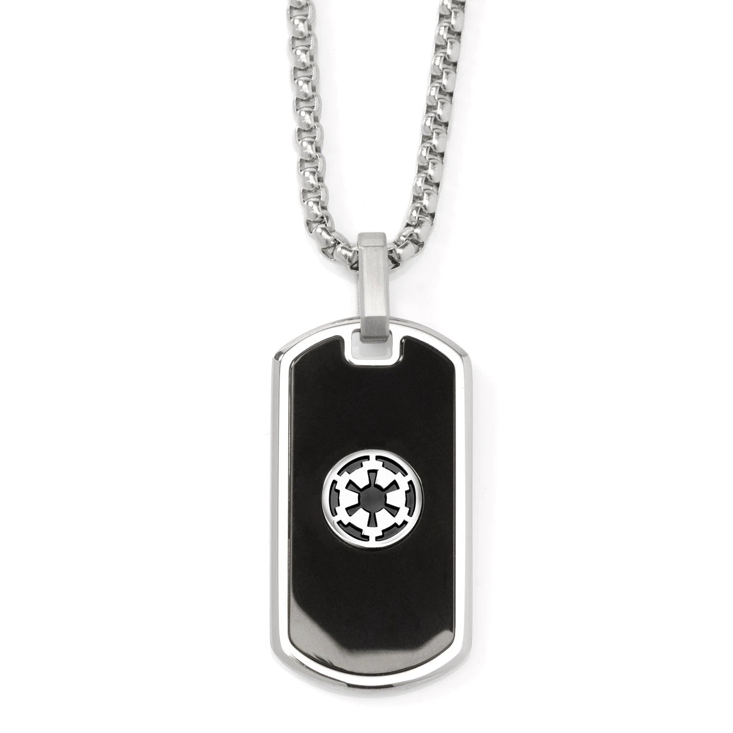 Star Wars Darth Vader Stainless Steel Printed Cufflinks with Empire and Rebel Crest Dog Tags Gift Set by Cufflinks.com