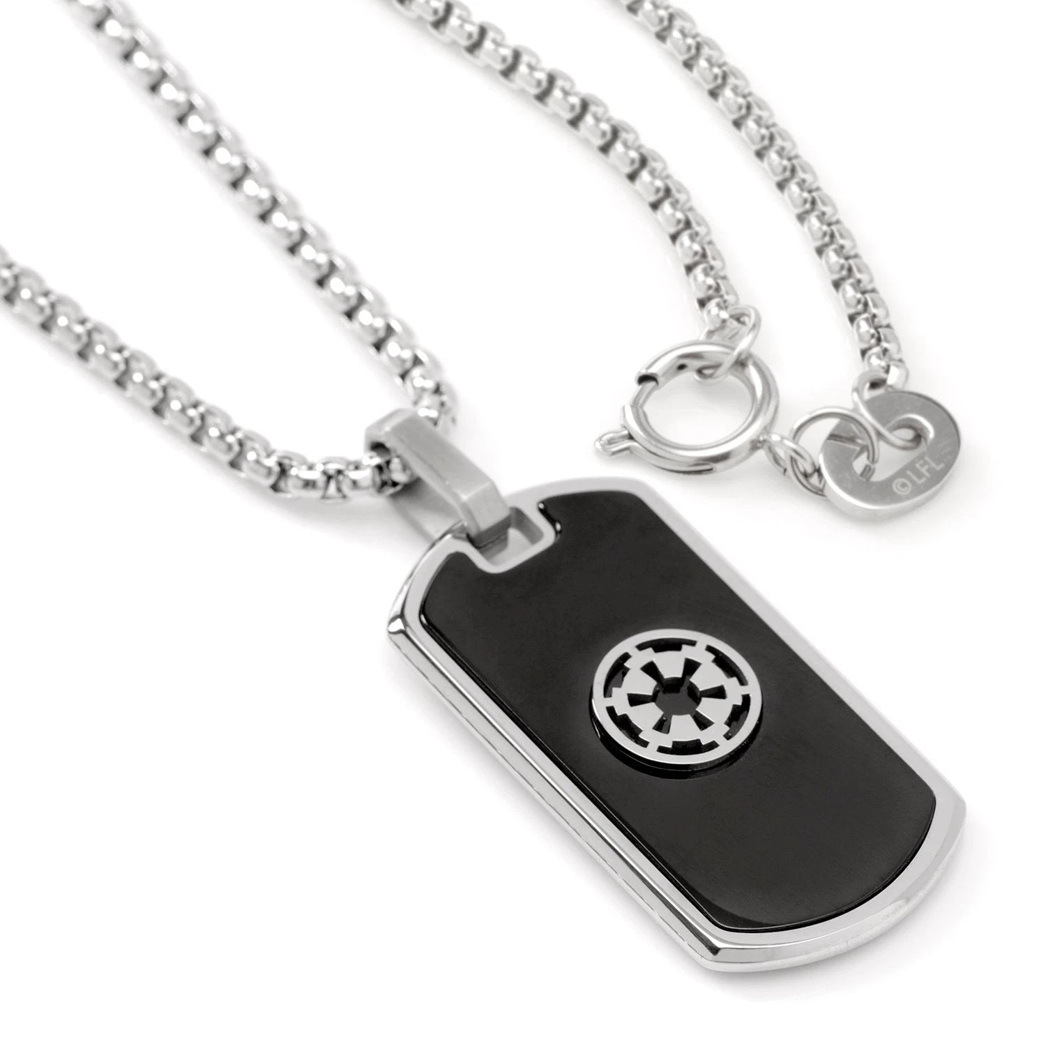 Star Wars Darth Vader Stainless Steel Printed Cufflinks with Empire and Rebel Crest Dog Tags Gift Set by Cufflinks.com