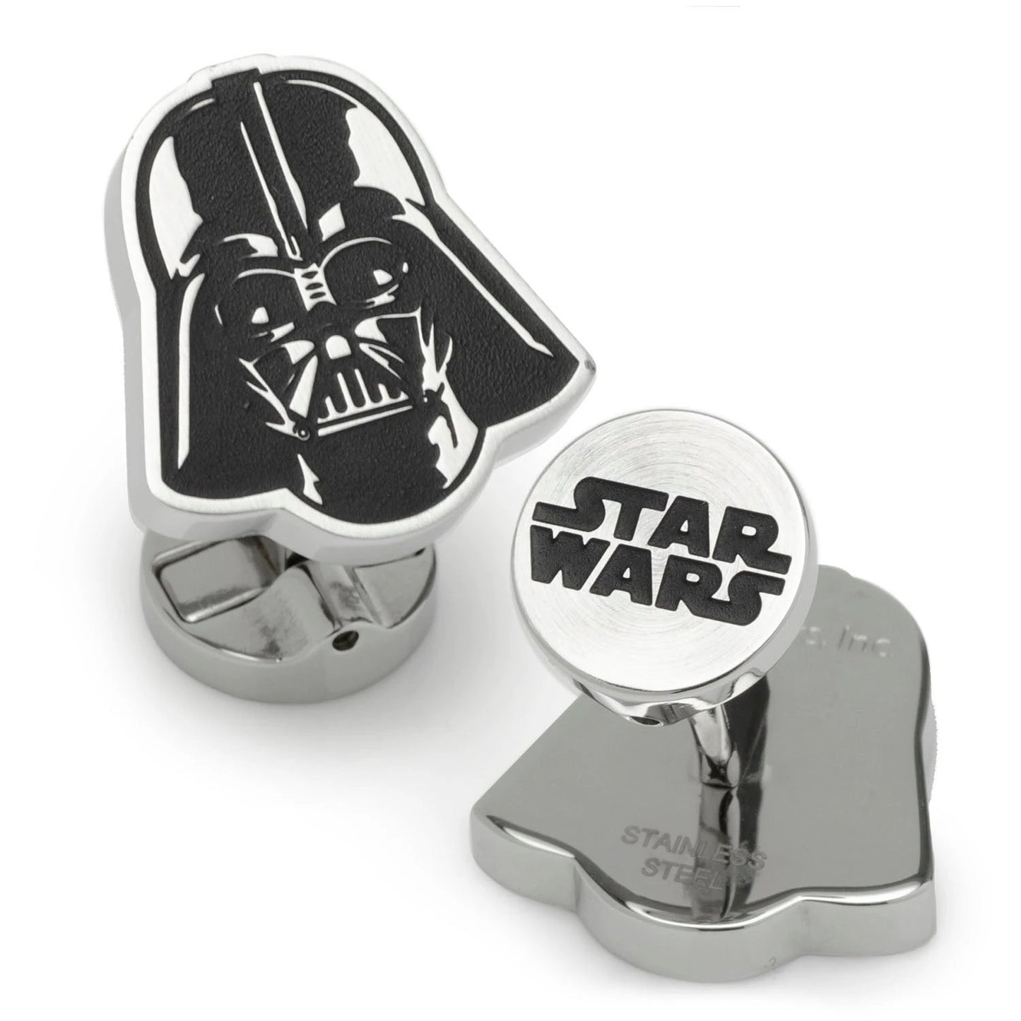 Star Wars Darth Vader Stainless Steel Printed Cufflinks with Empire and Rebel Crest Dog Tags Gift Set by Cufflinks.com