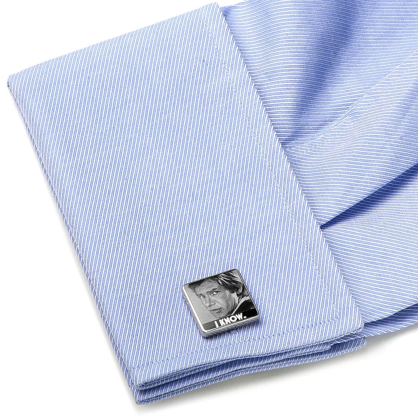 Star Wars Princess Leia and Han Solo "I Love You / I Know" Cufflinks with Hidden Message Tie Bar Gift Set