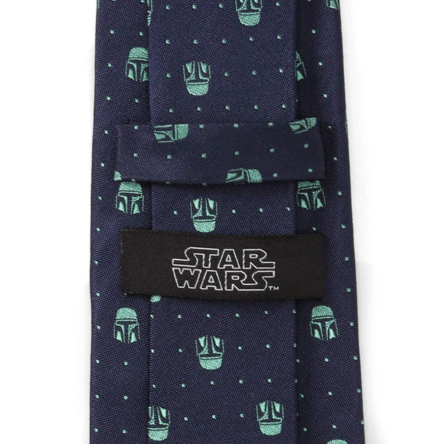 Star Wars Mandalorian and Grogu Zipper Tie Father and Son Gift Set by Cufflinks.com
