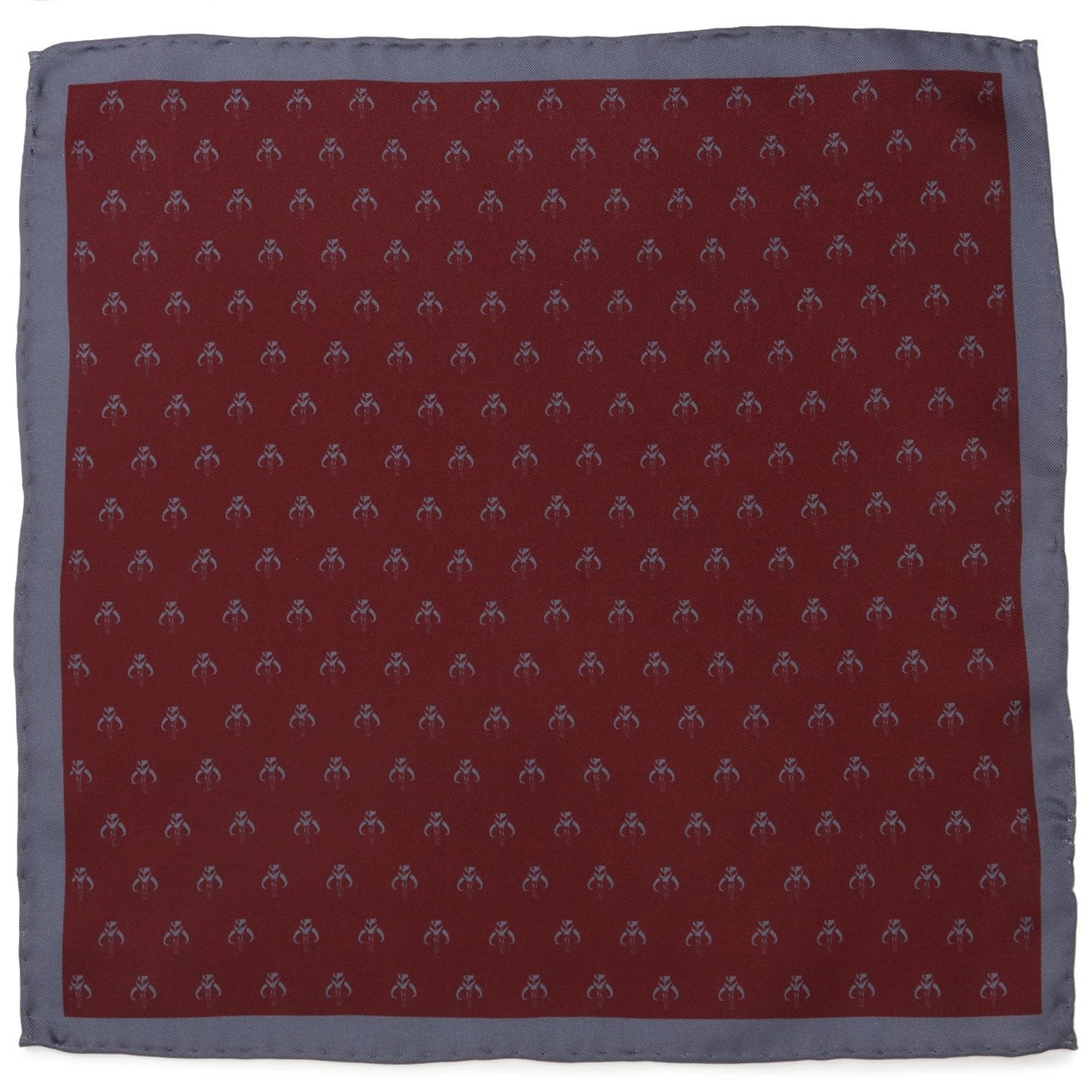 Star Wars Mandalorian Mythosaur Gray Tie, Red Pocket Square, Cufflinks, and Tie Bar Gift Set by Cufflinks.com