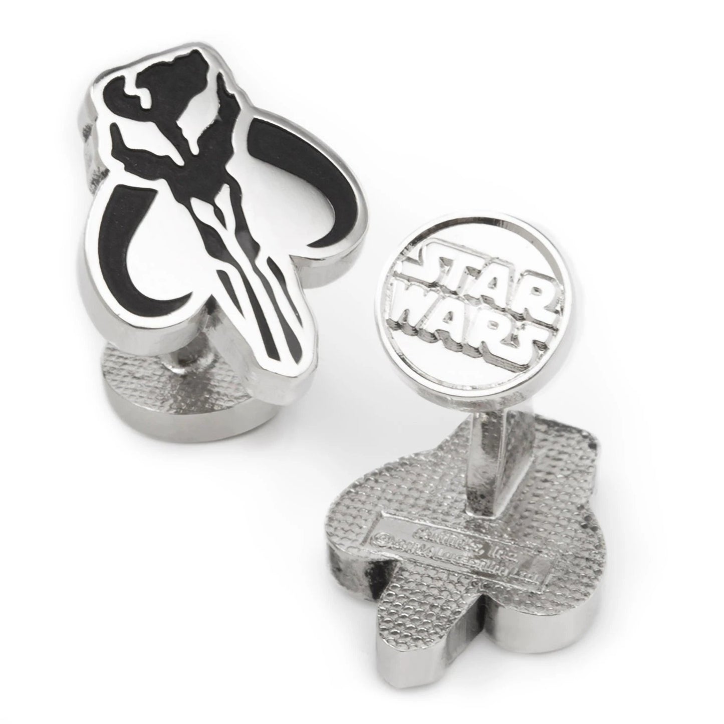 Star Wars Mandalorian Mythosaur Gray Tie, Red Pocket Square, Cufflinks, and Tie Bar Gift Set by Cufflinks.com