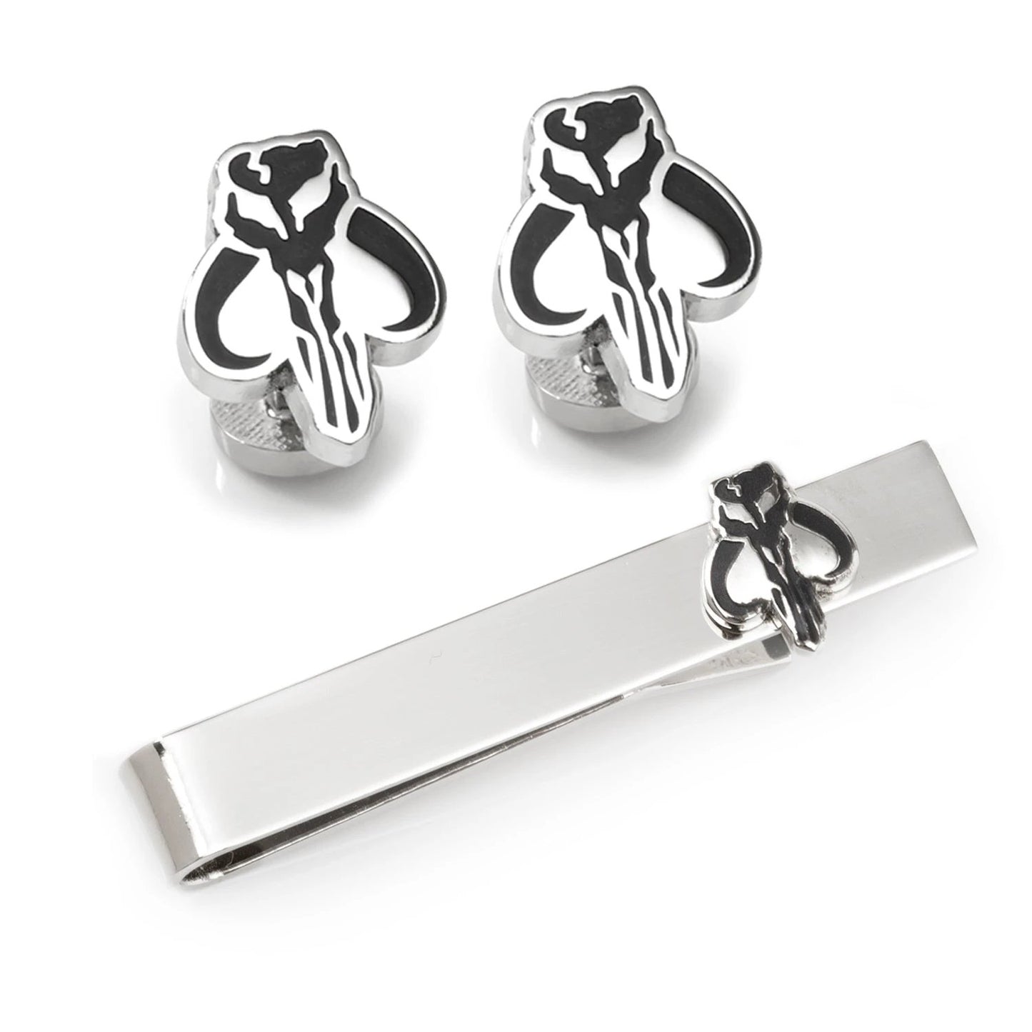 Star Wars Mandalorian Mythosaur Cufflinks and Tie Bar Gift Set by Cufflinks.com