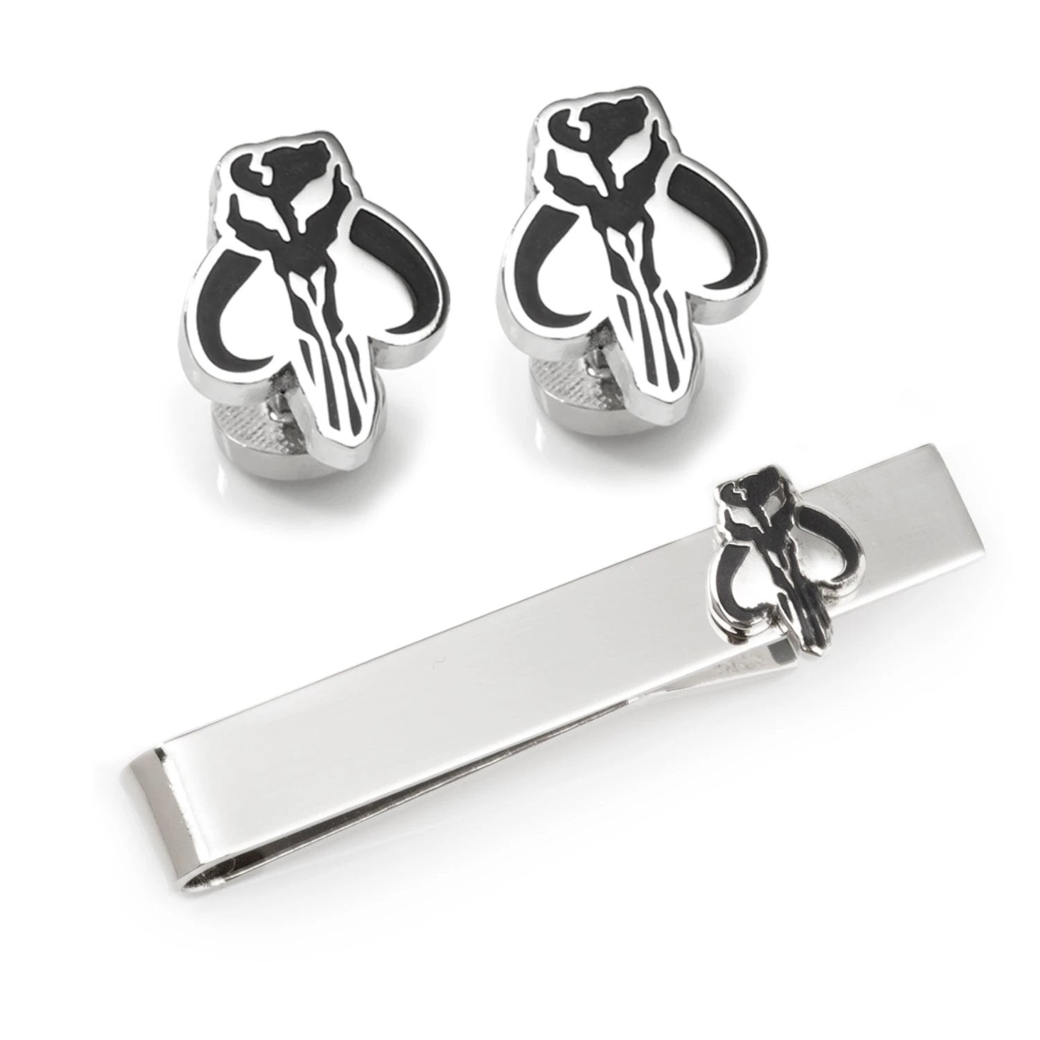Star Wars Mandalorian Mythosaur Cufflinks and Tie Bar Gift Set by Cufflinks.com