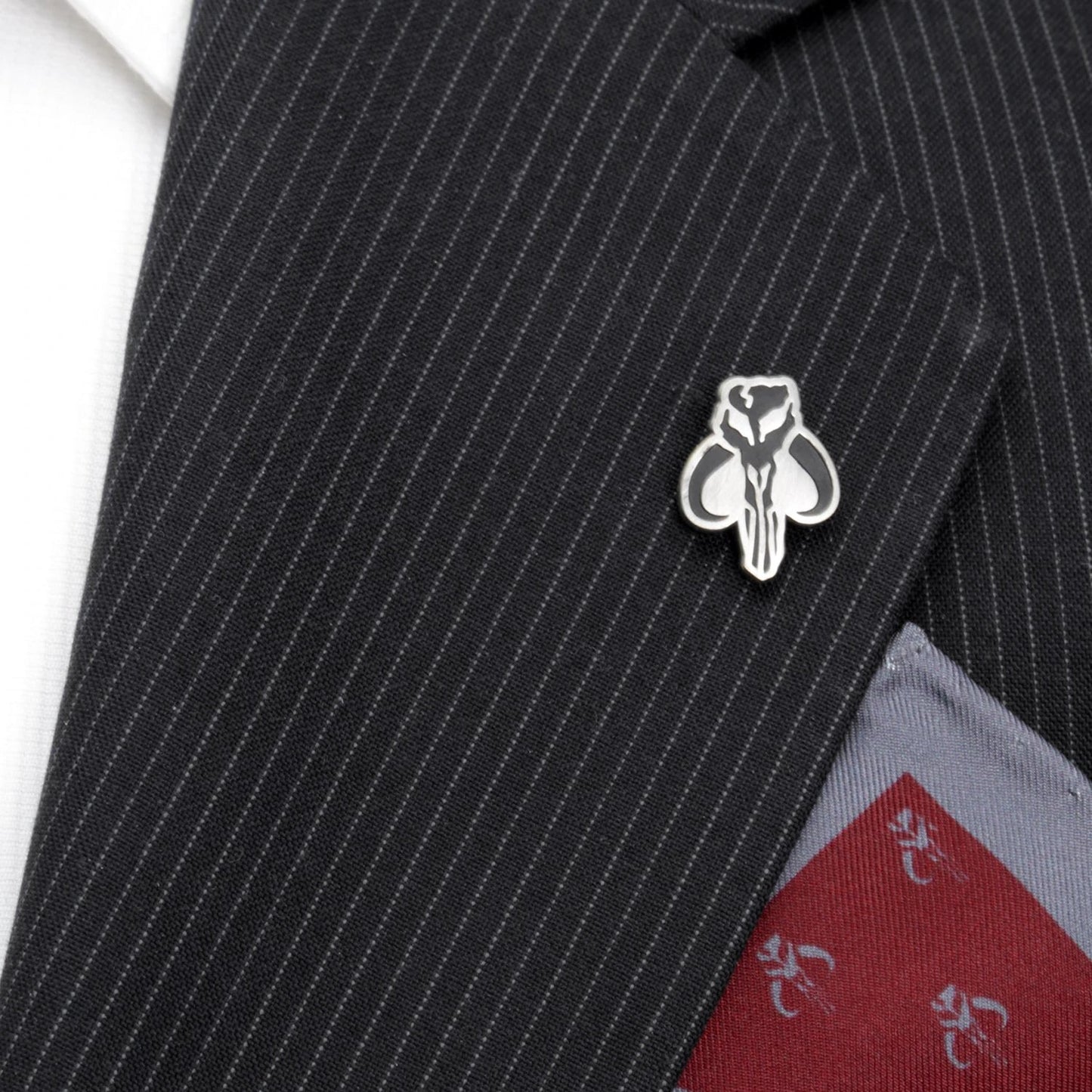 Star Wars Mandalorian Dress Socks 3-Pack and Mythosaur Lapel Pin Gift Set by Cufflinks.com