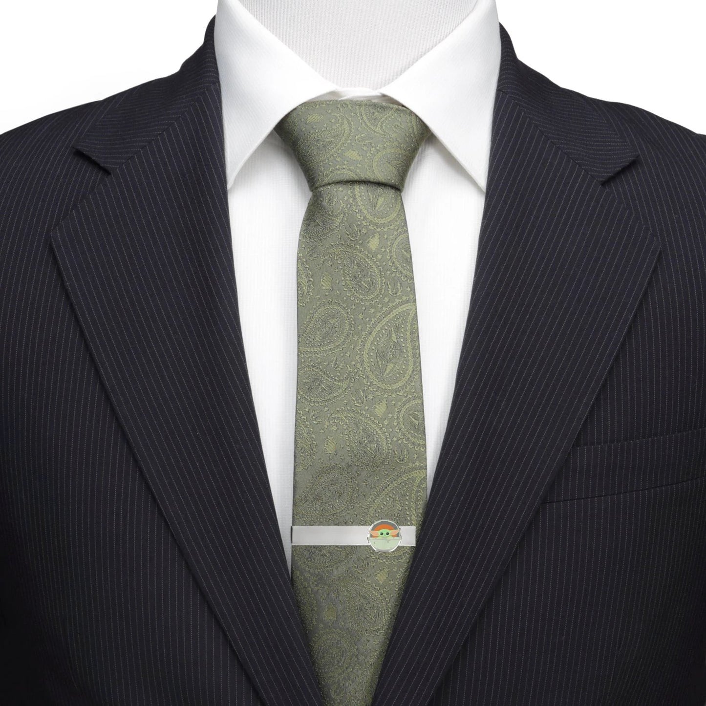 Star Wars Grogu Cufflinks, Tie Bar, and Lapel Pin Gift Set by Cufflinks.com