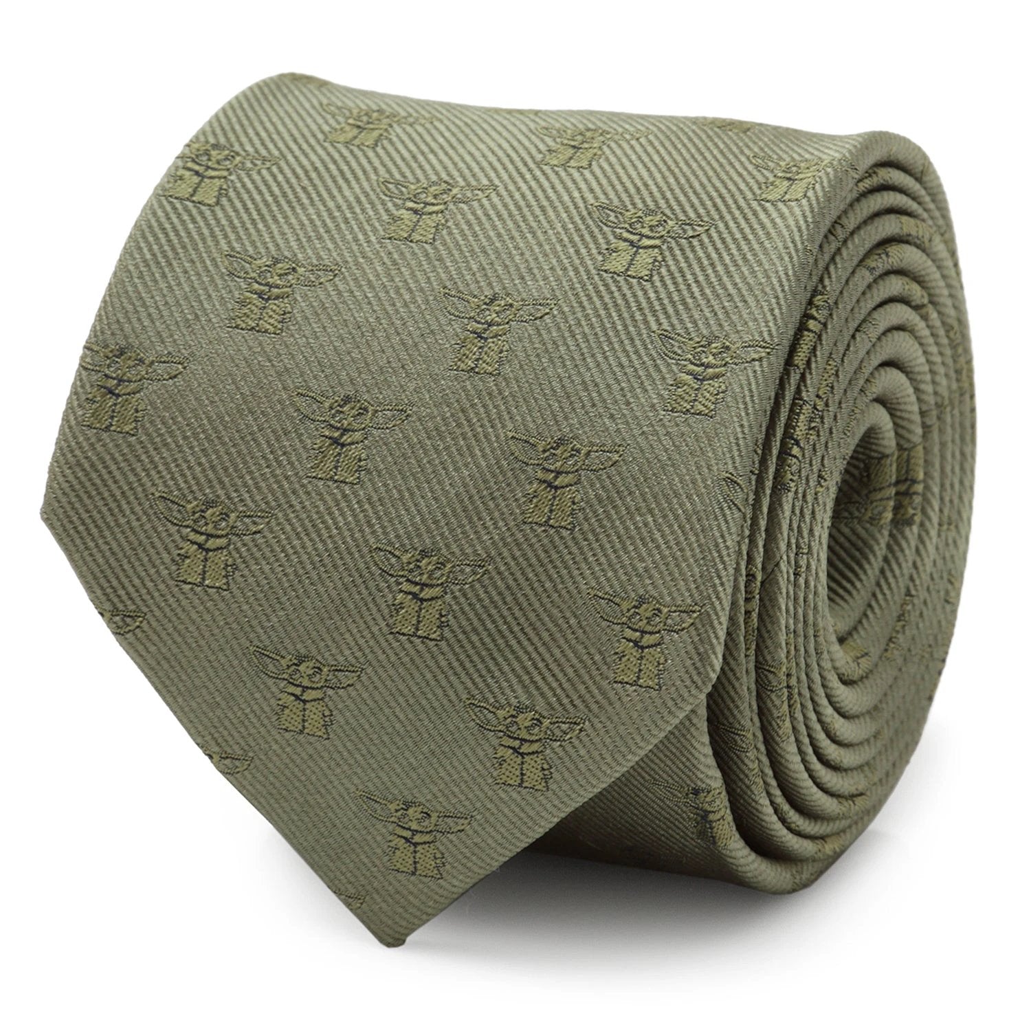 Star Wars Grogu Green Tie, Gray Dress Socks, and Tie Bar Gift Set by Cufflinks.com