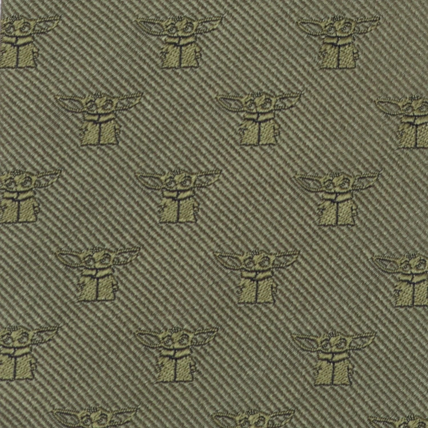 Star Wars Grogu Green Tie, Gray Dress Socks, and Tie Bar Gift Set by Cufflinks.com