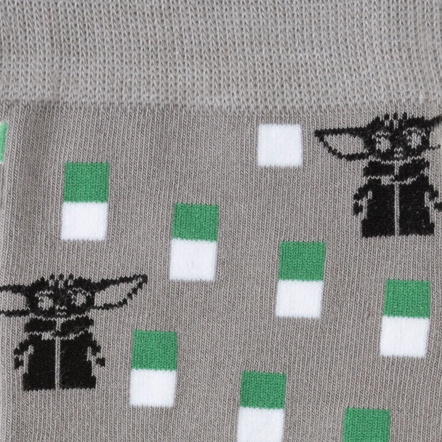 Star Wars Grogu Green Tie, Gray Dress Socks, and Tie Bar Gift Set by Cufflinks.com