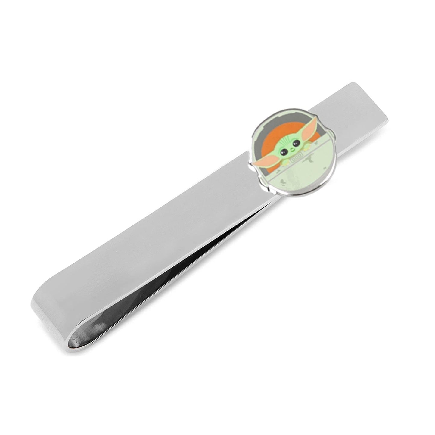 Star Wars Grogu Green Tie, Gray Dress Socks, and Tie Bar Gift Set by Cufflinks.com