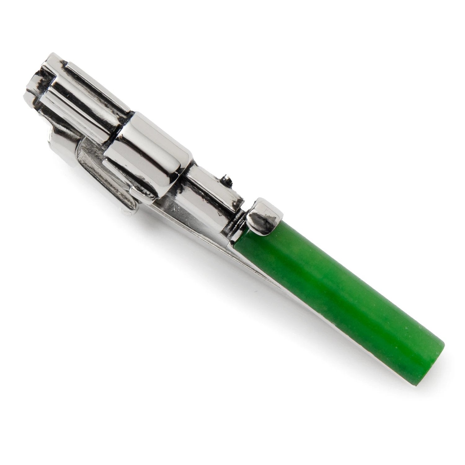 Star Wars Yoda Green and Blue Paisley Tie and LIGHTSABER Tie Clip Gift Set by Cufflinks.com