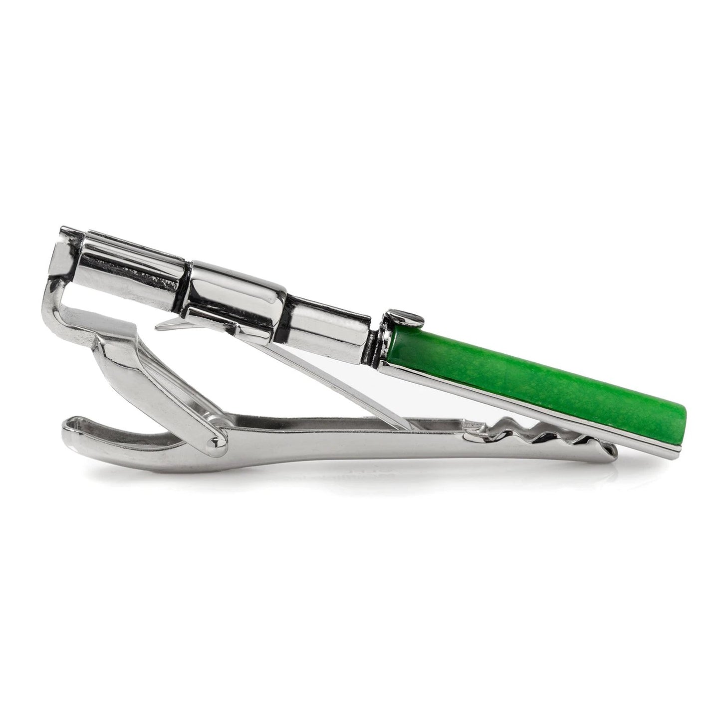 Star Wars Yoda Green and Blue Paisley Tie and LIGHTSABER Tie Clip Gift Set by Cufflinks.com