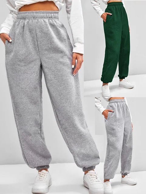 Cozy Chic High-Waisted Stretch Sweatpants