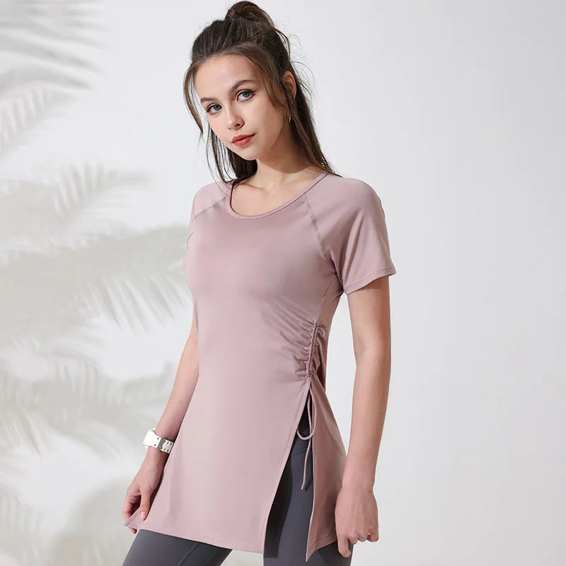 FlexFit Women’s Yoga Top with Side Drawstrings