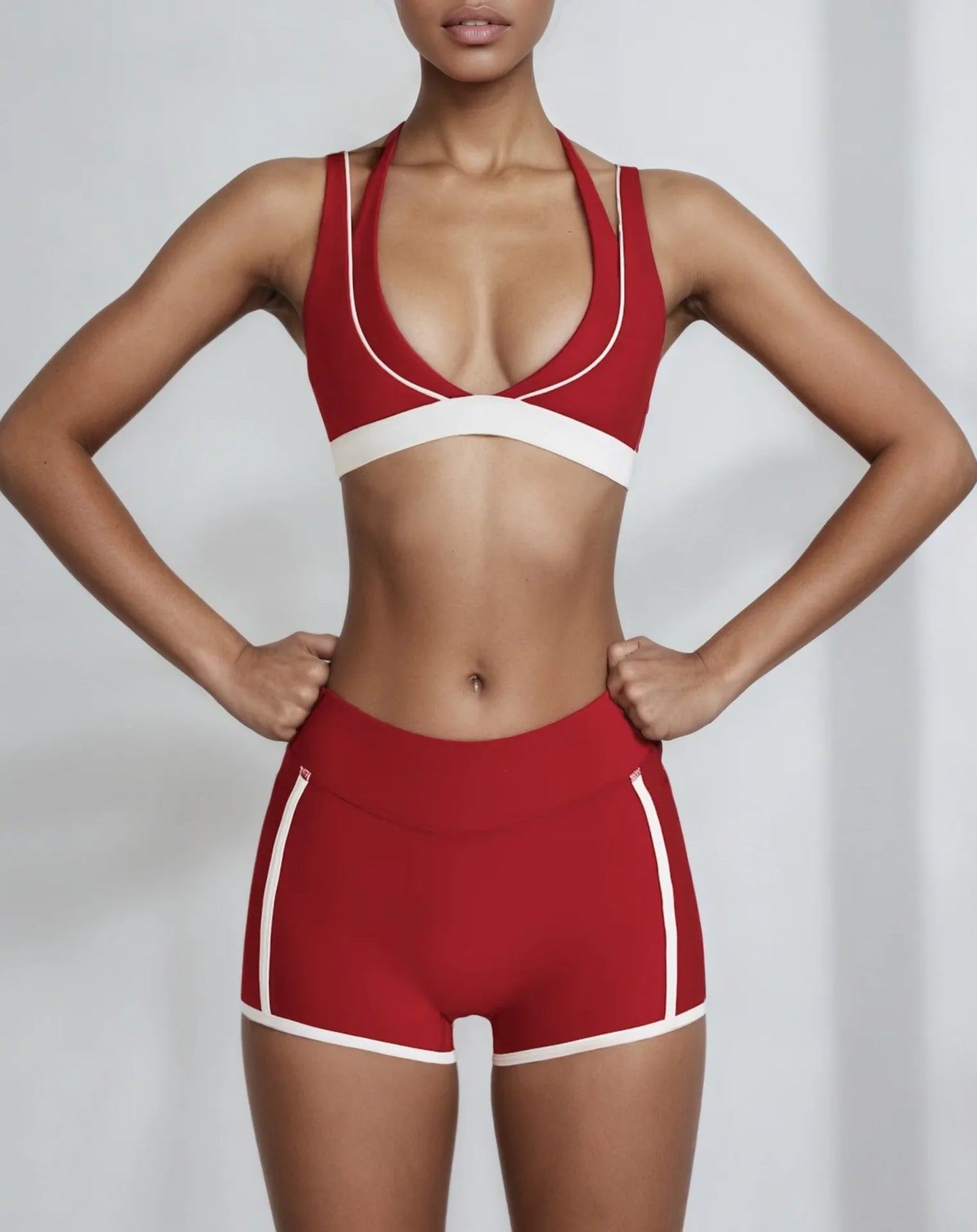 ZenFit DuoTone V-Neck Yoga Set