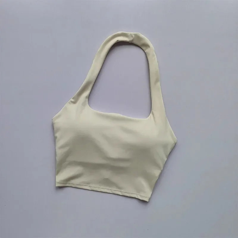 Backless Bliss: Sexy Sports Bra & Yoga Crop Top