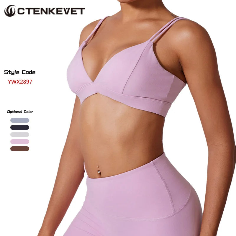Ctenkevet Women's Activewear Yoga Sports Bra