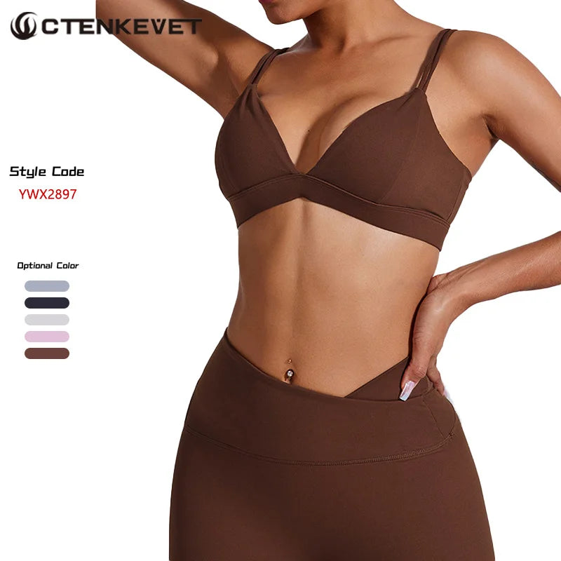 Ctenkevet Women's Activewear Yoga Sports Bra