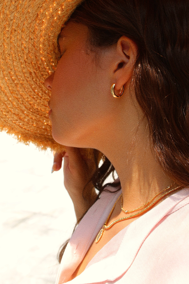 Tiny Plain Minimalistic and Simple Huggie Earrings