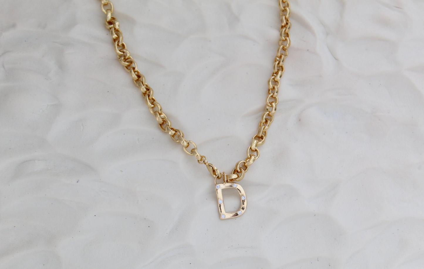 Initial Rollo Necklace