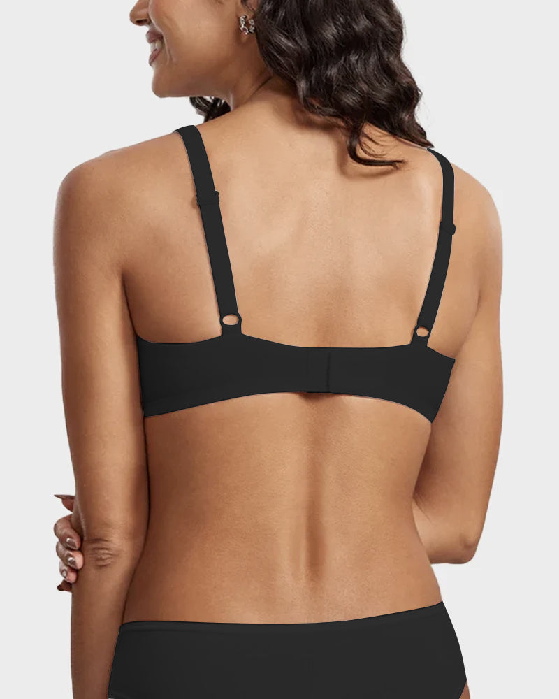 Seamless Unlined Underwire Balconette Bra