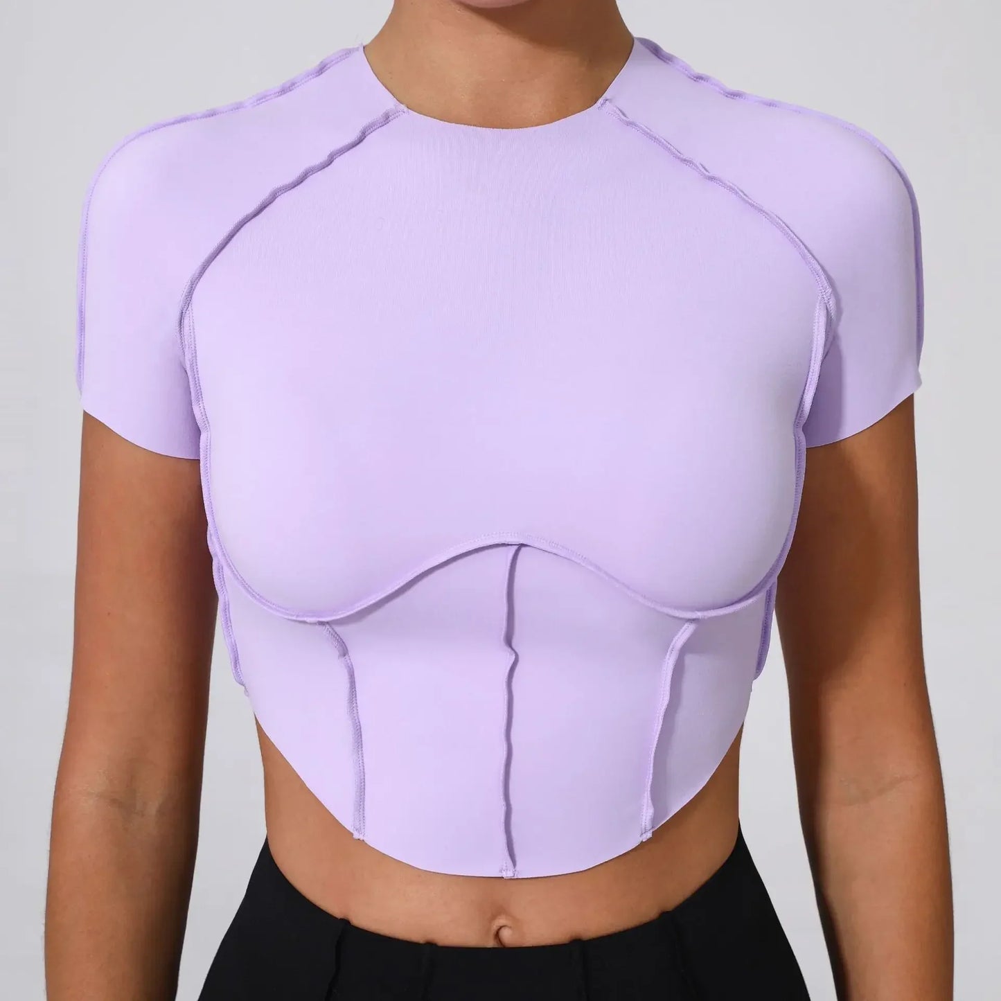 NudeFit Quick-Dry Yoga Top - Seamless Activewear