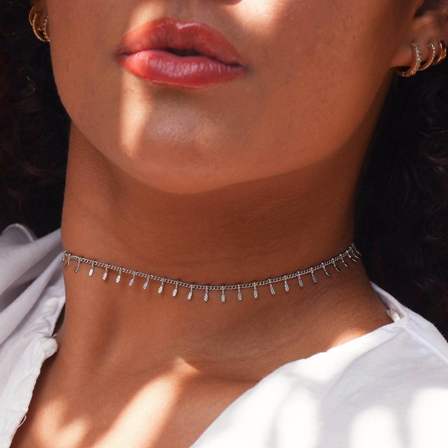 Rose + Gold + Silver Fringe