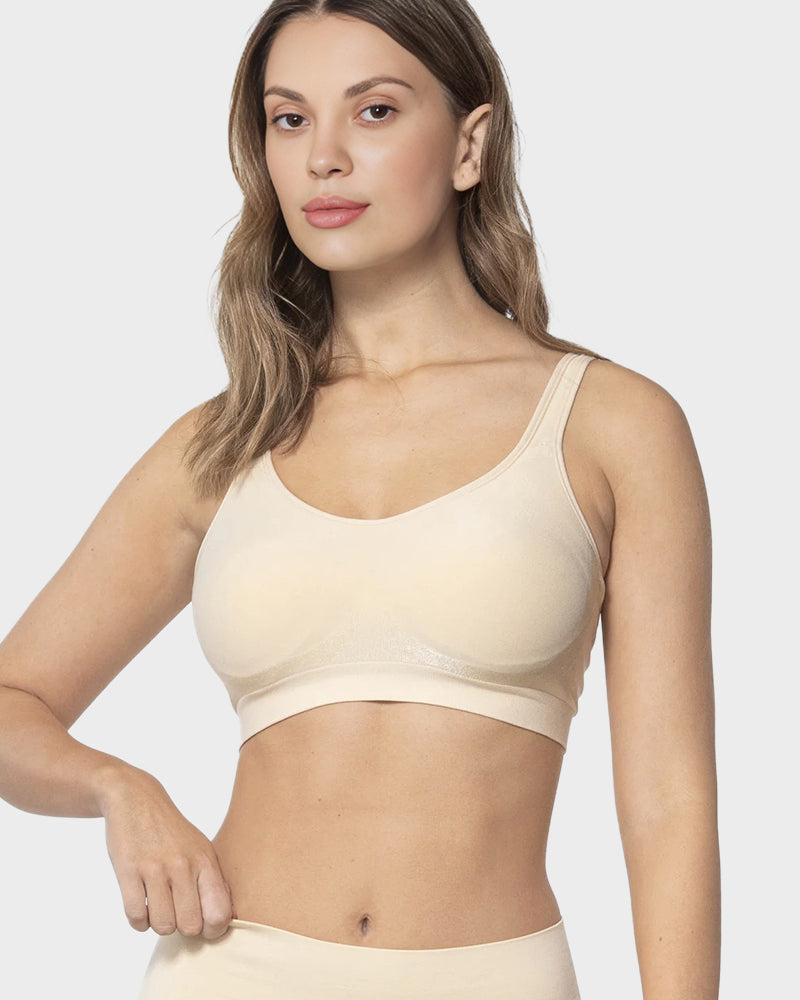 Wire-Free Stretch Support Tank Bra