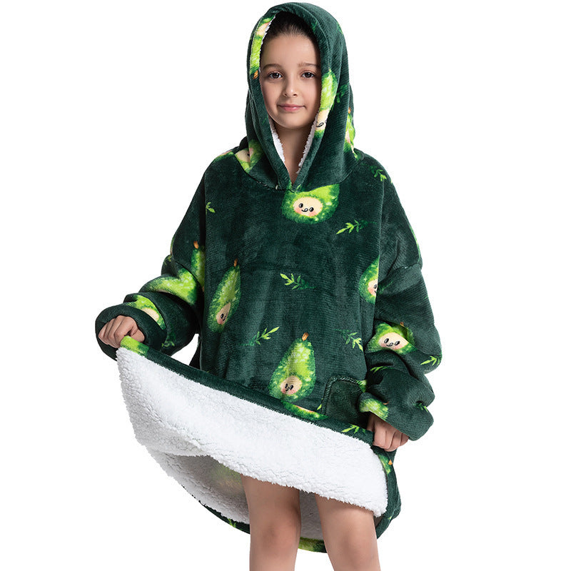Composite Children's Flannel Lambswool Home Pajamas