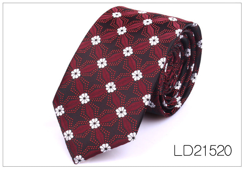 Men's Casual Fashion 6cm Flower Graffiti Tie