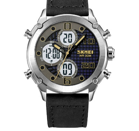 Outdoor Sports Men's Electronic Watch Dual Movement Multifunctional