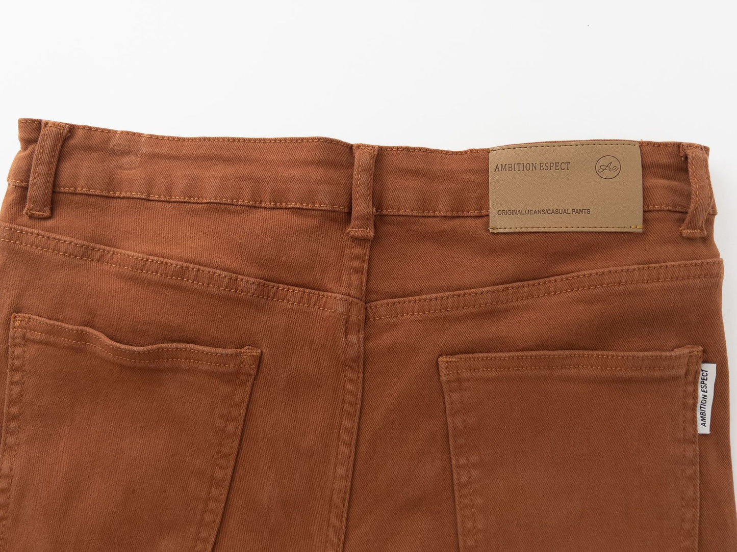 Men's Heavy Work Splicing Slim Fitting Denim Trousers