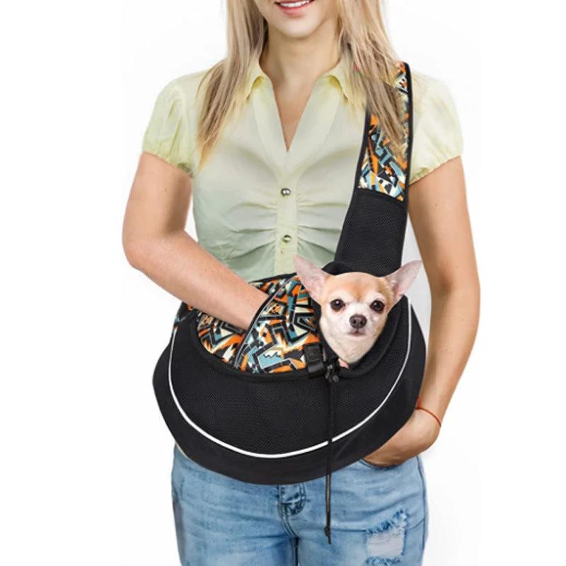 Carrying Pets Bag Women Outdoor Portable Crossbody Bag For Dogs Cats Pet Products by GJG Denim