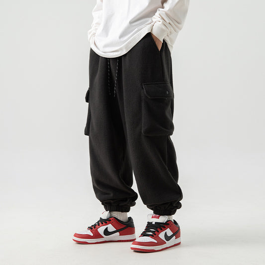 Men's Polar Fleece Loose Sports Workwear Sweatpants