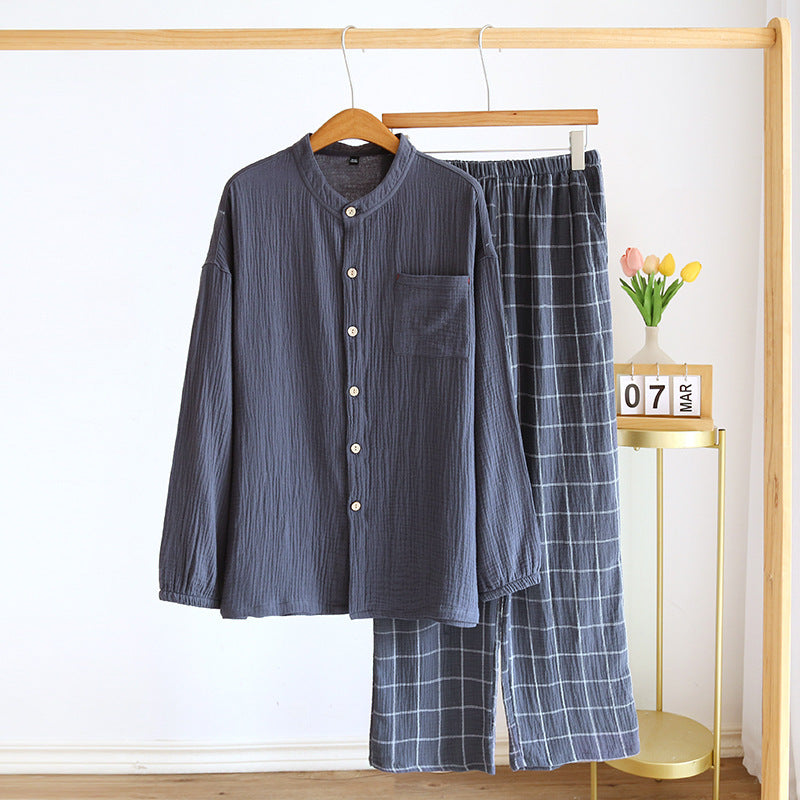 Men's Cotton Gauze Pajama Set
