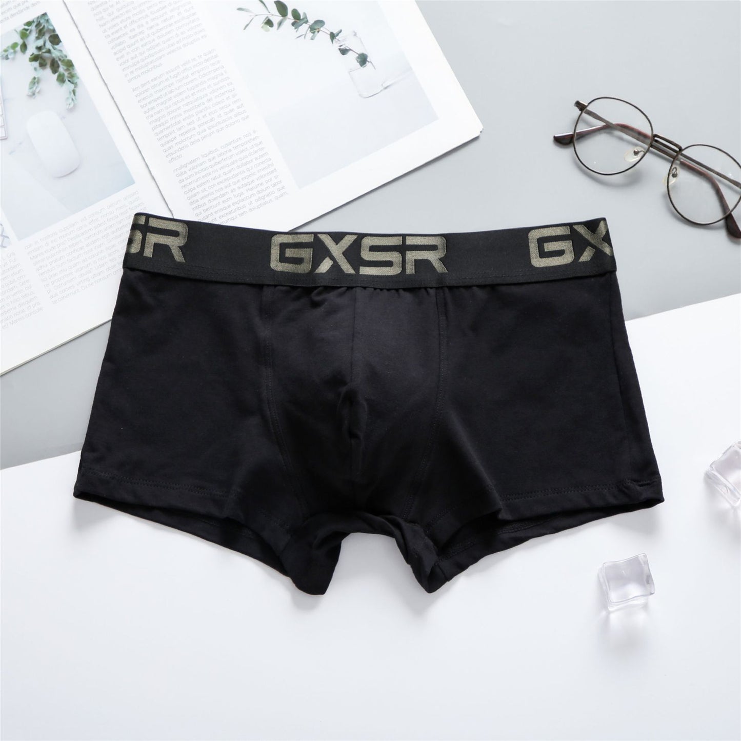 Men's Purified Cotton Low Waist Breathable Comfortable Solid Color Underwear