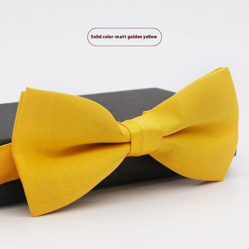 Men's Solid Color Bow Tie