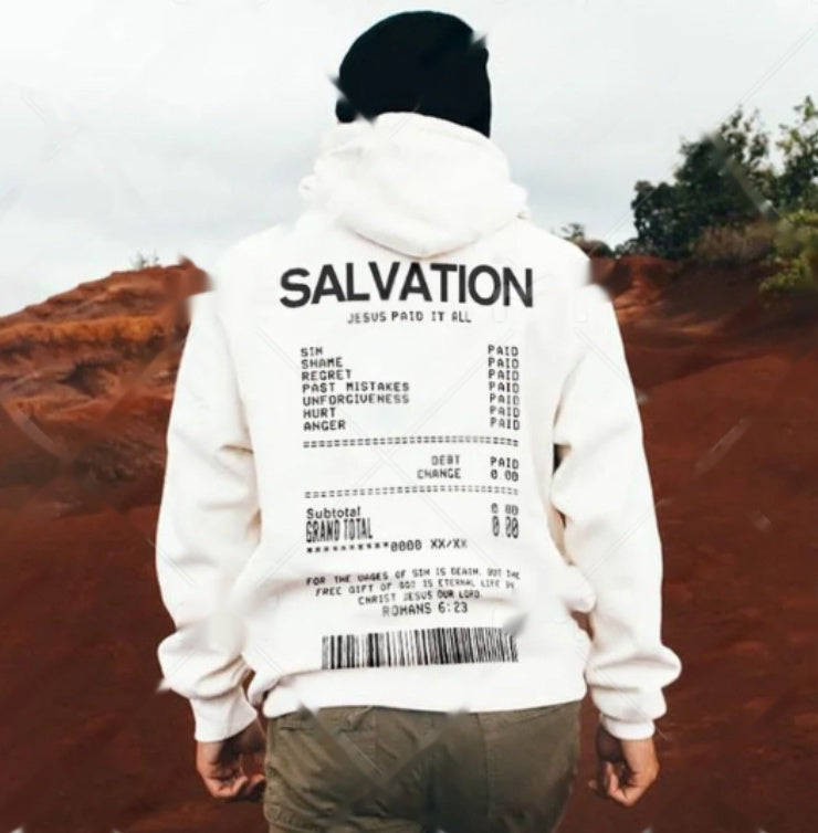 Receipt Printed Graphic Hoodie