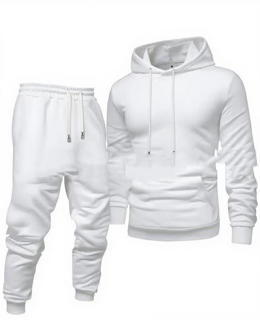 Men's Hooded Sweatshirt And Sweatpants Sports Suit