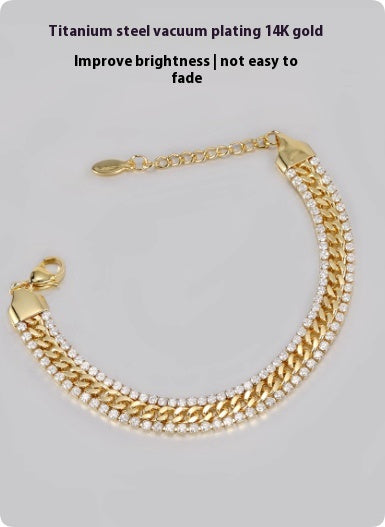 Men's Gold Tennis Bracelet