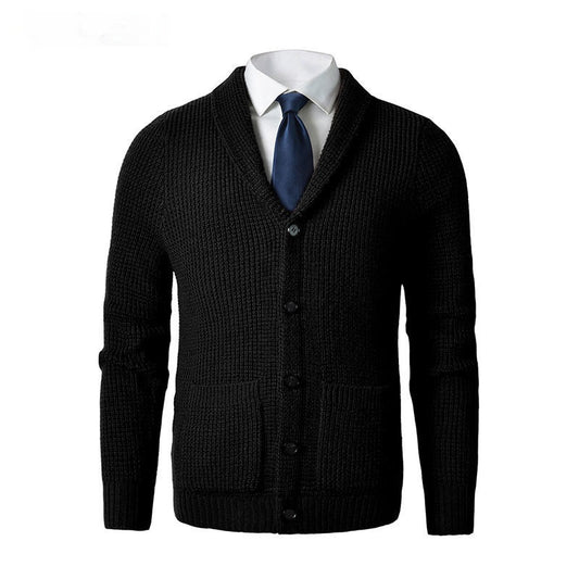 Men's Business Casual Knitted Wool Cardigan