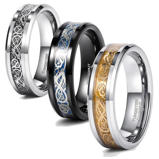 Personalized Men's High Sense Tungsten Ring