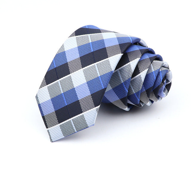 Men's 6cm Casual Ties Skinny Tie Fashion Polyester Plaid