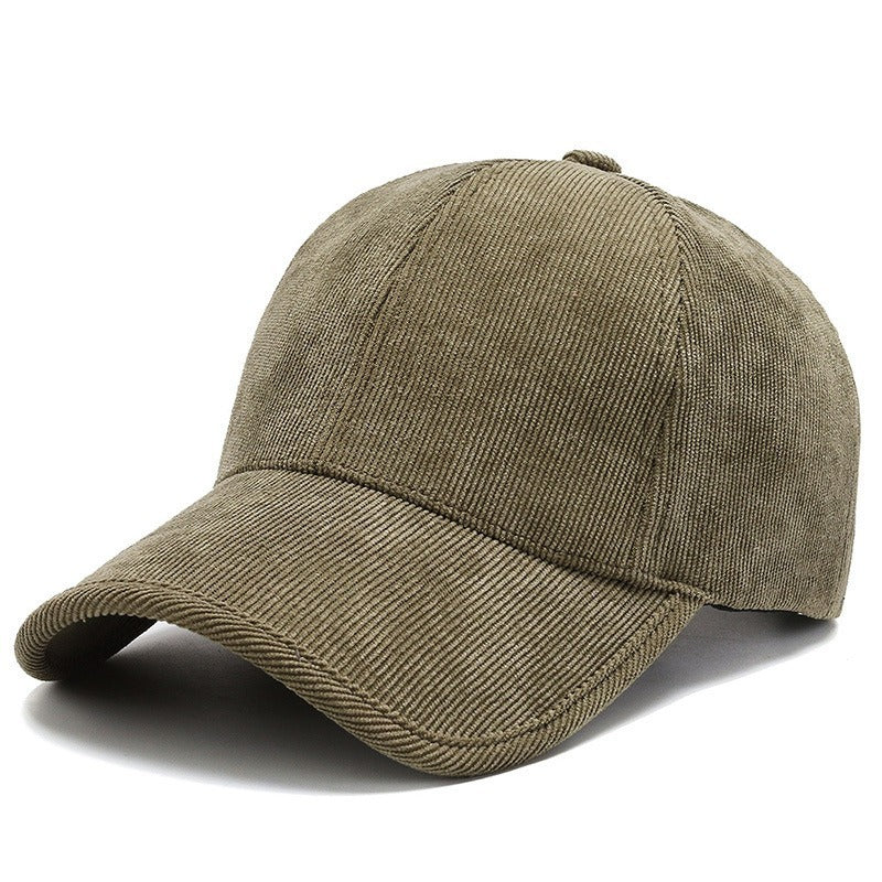 Four Seasons Corduroy Color Baseball Cap Casual