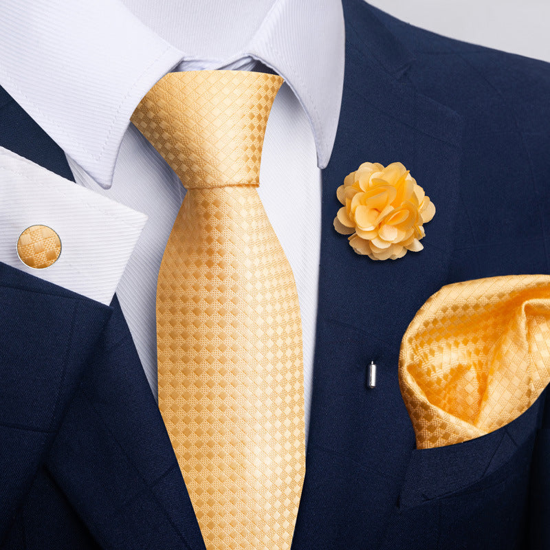 Men's Tie and Pocket Square Combo