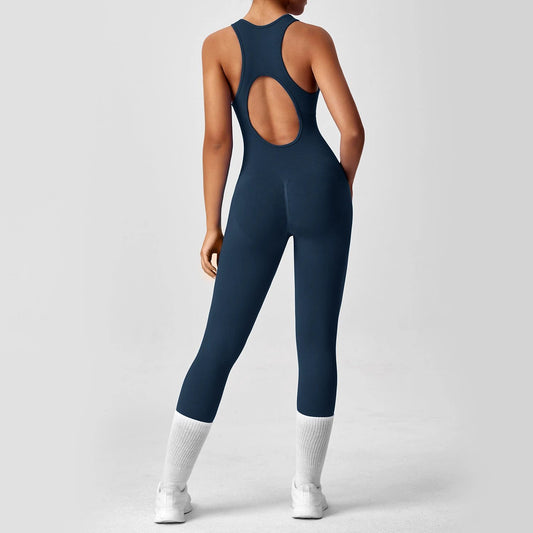 One-piece Yoga Pants Running Fitness Jumpsuit by GJG Denim